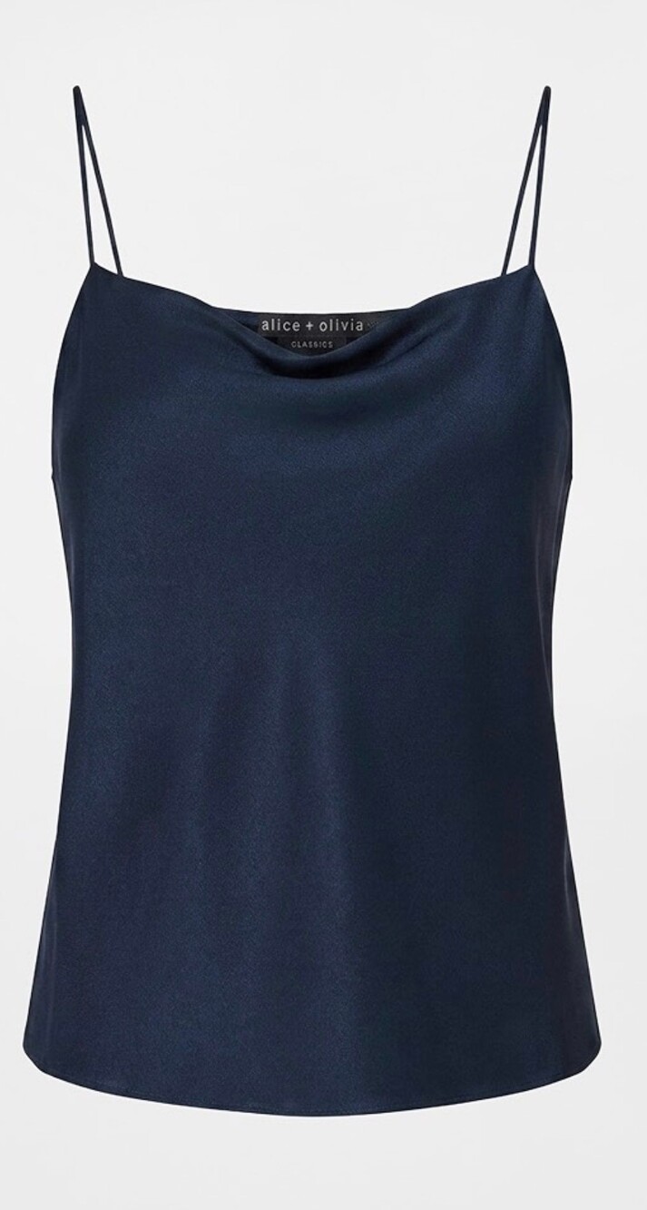 Alice + Olivia Navy Classic Camisole Tank Top XS